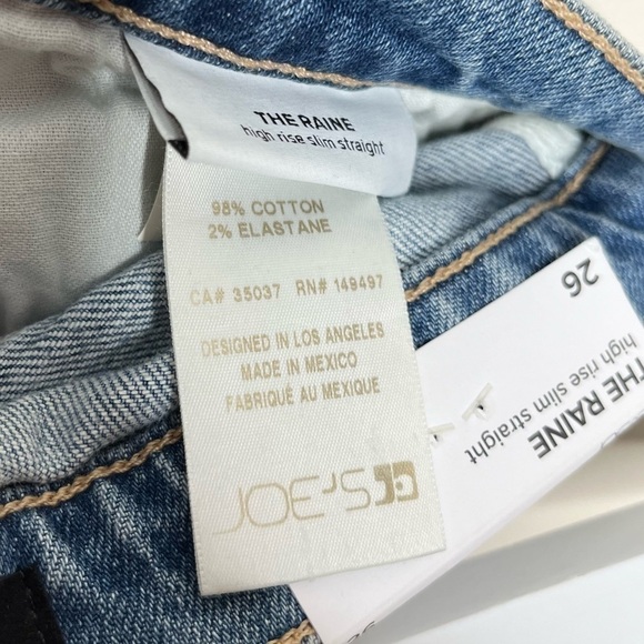 NWT Joe’s Jeans The Raine Super High Rise Cigarette Ankle in Origin Blue Size 26 - Picture 10 of 12